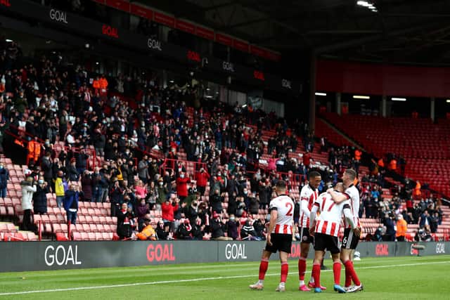 Sheffield United welcomed a small number of fans back for their final game of the season against Burnley - Jan Kruger/Getty