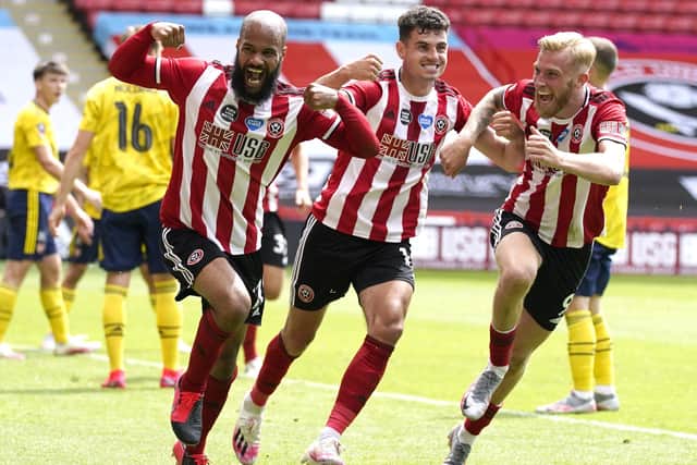 David McGoldrick (L) is one of the most respected members of Sheffield United's squad: Andrew Yates/Sportimage