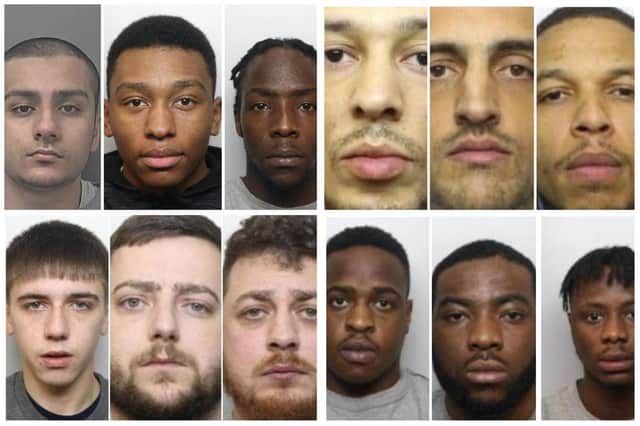 All of the men pictured have been jailed for offences relating to gun violence in Sheffield