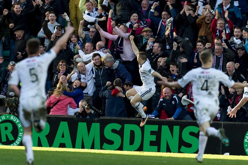 Baird's goal sparked wild scenes of celebration among the Raith support.