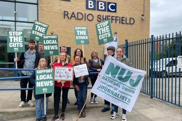 Journalists at the station on Shoreham Street are walking out for 48 hours over cuts to local radio. They claimed to have set up a picket at 4.30am on Wednesday morning.