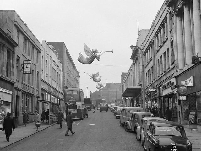Regent Street's Christmas angels in 1963