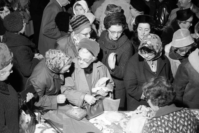 The Christmas Market at the Edinburgh Assembly Rooms, held in aid of Dr Barnardo's, in November 1965.