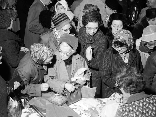 The Christmas Market at the Edinburgh Assembly Rooms, held in aid of Dr Barnardo's, in November 1965.