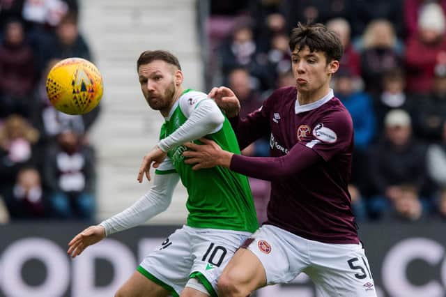 Could English clubs target stars from Hearts or Hibs? Picture: SNS