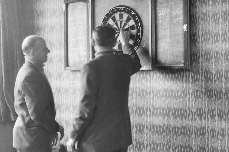 Cleadon and District Working Mens Social Club games room pictured 58 years ago.