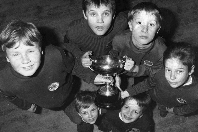 The 15th South Shields Section scooped the South Tyneside Boys Brigade Battalion Games in 1992.  Left to right are Mark Slater, Mark Robson , Scott Kane, Lee Casey, David Carruthers and Paul Gewitt.