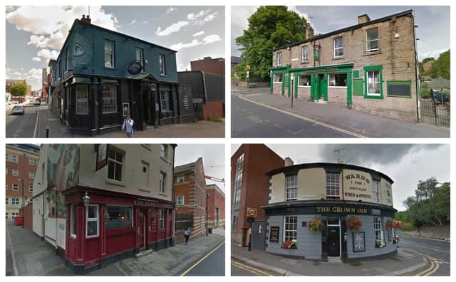 Some of the pubs in Sheffield which won't be reopening this weekend