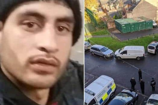 Pictured is Kamran Kahn, aged 28, who was found with serious injuries on Club Garden Road, Highfield, Sheffield, near Sharrow, and was taken to hospital where he died a short time later.
