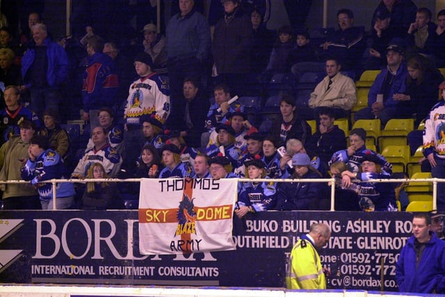A huge number of fans made the journey north to support Coventry Blaze, and left without seeing any action (Pic: Fife Free Press/Bill Dickman)