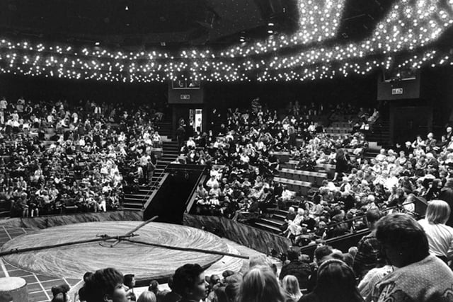 Inside the auditorium when the Crucible was first opened.