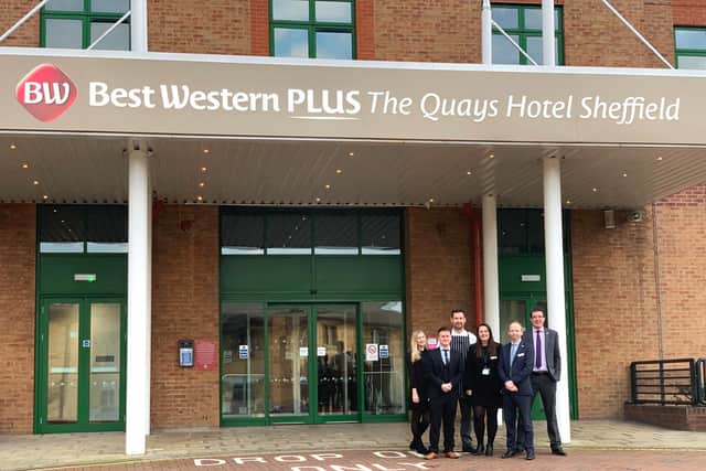 Staff at the Best Western plus hotel, at Victoria Quays in Sheffield