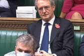 Former Cabinet minister Owen Paterson in the House of Commons, London, as MPs debated an amendment calling for a review of his case after he received a six-week ban from Parliament over an "egregious" breach of lobbying rules. PA Wire