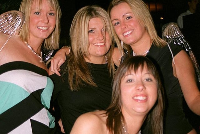 Girls enjoying a night out at the Gatecrasher One in January 2004 - Picture Sheffield Newspapers