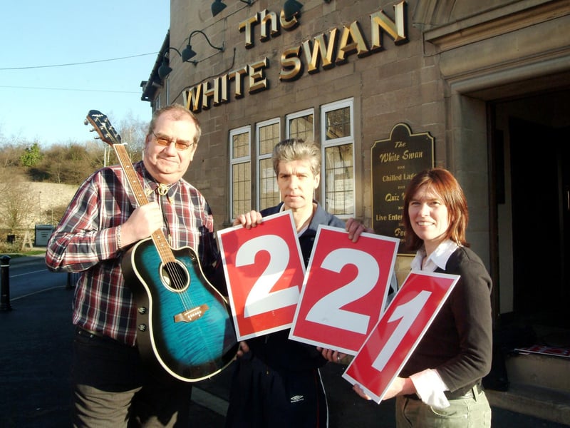 £221 was presented to Helena Mair, of the British Heart Foundation, by Bob Oakley, left, and Dave Thomson, landlord of The White Swan in Pleasley, in 2007.
The money was raised from a fundraising evening at the pub at Christmas 2006.