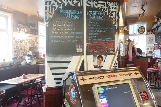 Inside the Rutland Arms.