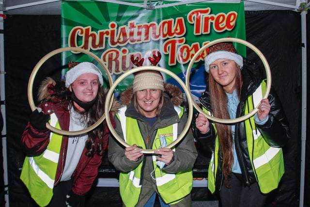 Nicole, Jackie and Abbey of USB events were hosting Christmas games in Grangemouth town centre this weekend.