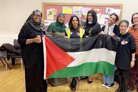 Fundraisers at an event held at the Verdon Recreation Centre in Burngreave, Sheffield to support the people of Gaza. They include city councillors Zahira Naz, centre, and Abtisam Mohamed, second right. Picture: Zahira Naz