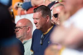 Sheffield Wednesday icon Chris Waddle took his place among supporters at Morecambe earlier this season.
