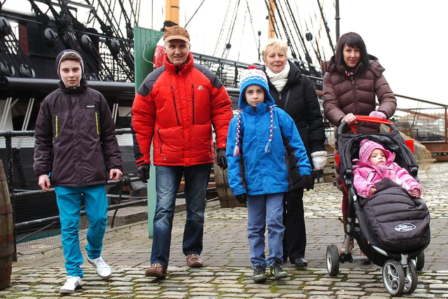 The museum has always been a popular place for families especially during the school holidays. Pictured during February half term in 2013 are Harry Forsyth, John Sharpe, Luke Forsyth, Liz Sharpe, Vicki Pearson and Anna Pearson. Picture by FRANK REID
