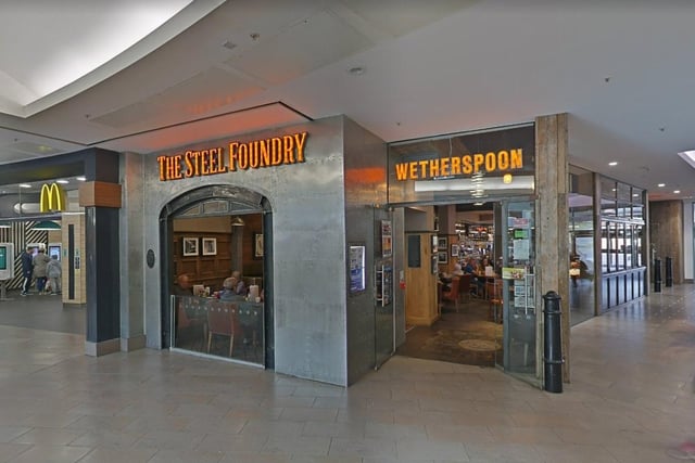 The Steel Foundry, at the Meadowhall shopping centre, has a five-star food hygiene rating.