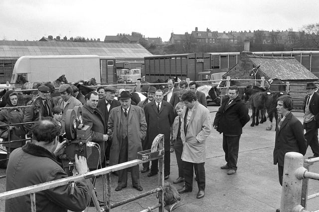 BBC camera crews visit one of the fortnightly horse sales in 1970 - do you remember the cameras being there?