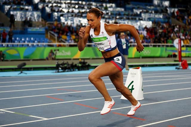 Jessica Ennis-Hill of Team GB competes in the Women's Heptathlon 800m at the Rio 2016 Olympic Games.  (Pic credit: Ian Walton / Getty Images)