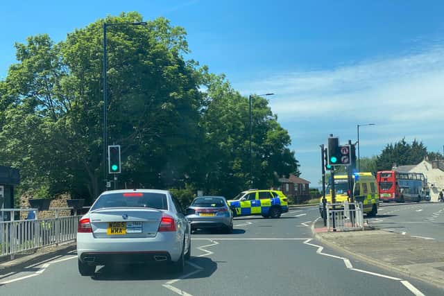 A car and lorry were involved in a collision in Handsworth earlier today