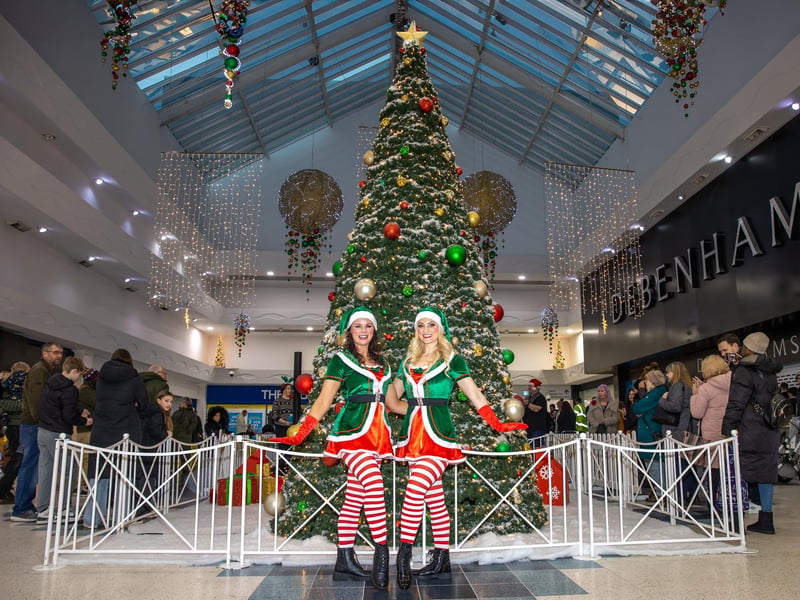 The Fareham switch on is also taking place on Saturday, November 22. A festive market will be open from 10am with the light switch on by panto stars at 5.30pm
Pictured - Jenna and Natasha as Christmas Elves

Photos by Alex Shute