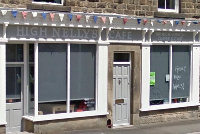 High Nelly's Cafe, 2 Bank Square, Tideswell, Buxton, SK17 8LA. Rating: 4.9/5 (based on 96 Google Reviews). "Delicious breakfast and lovely staff. The Belgian bacon waffles are to die for."