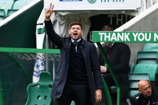 Rangers boss Steven Gerrard hit out at Hibs centre-back Ryan Porteous. The pair shared words after the 2-2 draw at Easter Road. Gerrard called the defender “cheap” for claiming James Tavernier was a sore loser. (Various)