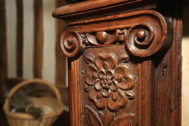 A long-lost and precious carved oak fireplace has been reunited with Grade 2* Bishops' House, located in Meersbrook Park, Sheffield, some 130 years after it was removed. Picture: Chris Etchells