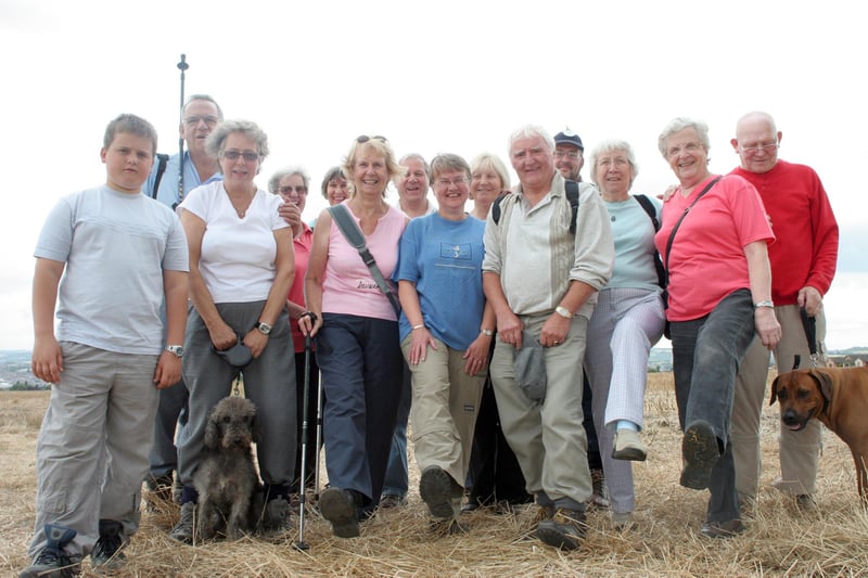 Members of the Walking Group in Brimington in 2007