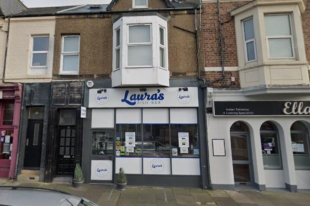 Laura's Fish Bar in Whitley Bay has a 4.7 rating from 322 Google reviews.