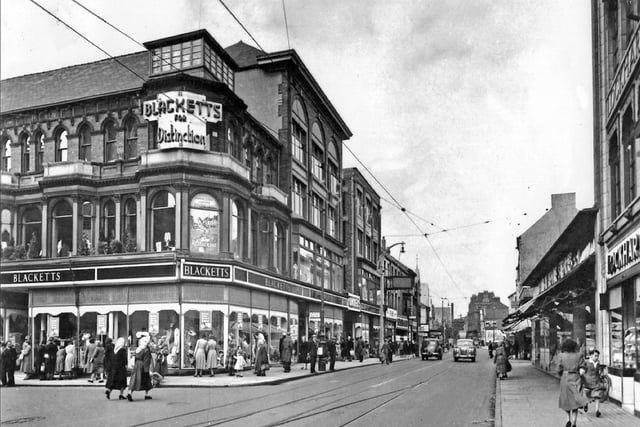 Back to 1952 when Blacketts dominated the junction of Union Street and High Street. Photo: Bill Hawkins.