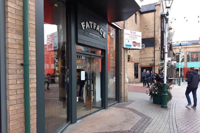 Fashion store Fat Face has been in Orchard Square for several years.