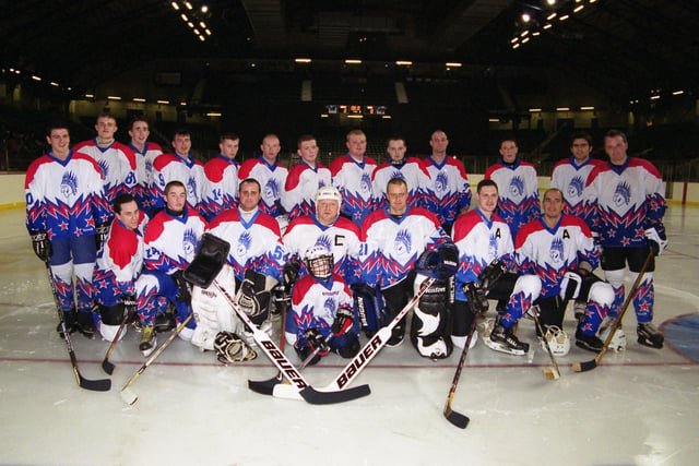 Sunderland Chiefs ice hockey team pictured at Telewest Arena in 2002. Recognise anyone?