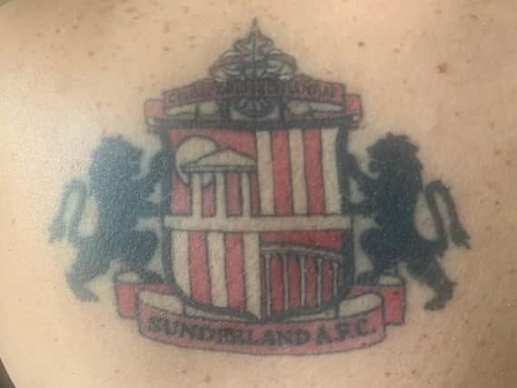 Sunderland AFC tattoo.