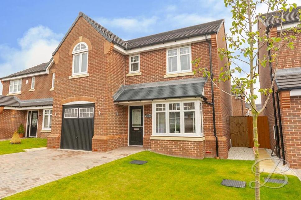 The beautiful exterior of the £325,000 four-bedroom, detached property at Potters Corner in Forest Town. A true family home, it is on the market with Mansfield estate agents BuckleyBrown.