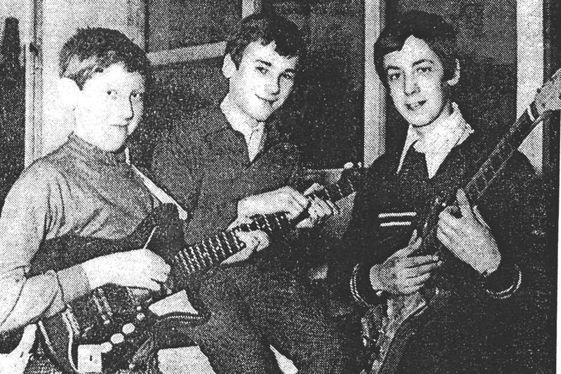 Crookes lad Paul Carrack, centre, with early band Saville Row Rhythm Unit - his young bandmates are Robert Batty, left, and John Whitham