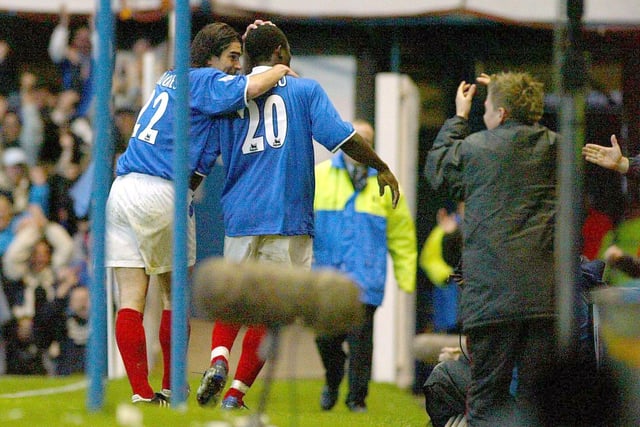The Invincibles couldn't get the better of Pompey in 2003-04 as Yakubu earned a Fratton draw