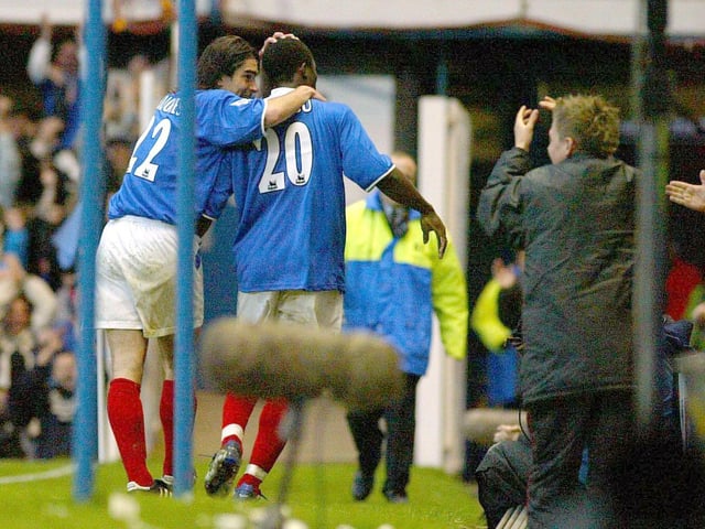 The Invincibles couldn't get the better of Pompey in 2003-04 as Yakubu earned a Fratton draw