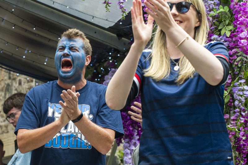 Face paint and kilts were donned up and down the country as Scotland fans went all out to support their team in their first major competition in 23 years.