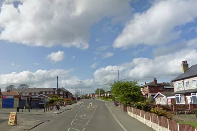 Brierley Road, Sheffield, where a police chase ended with a life-threatening collision (pic: Google)