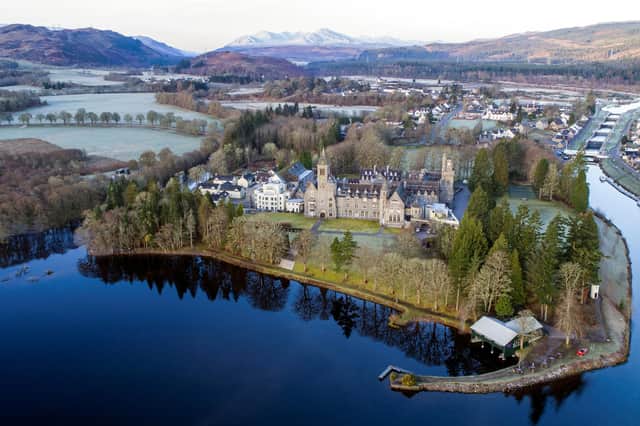 The Highland Club occupies an amazing spot on the banks of Loch Ness.