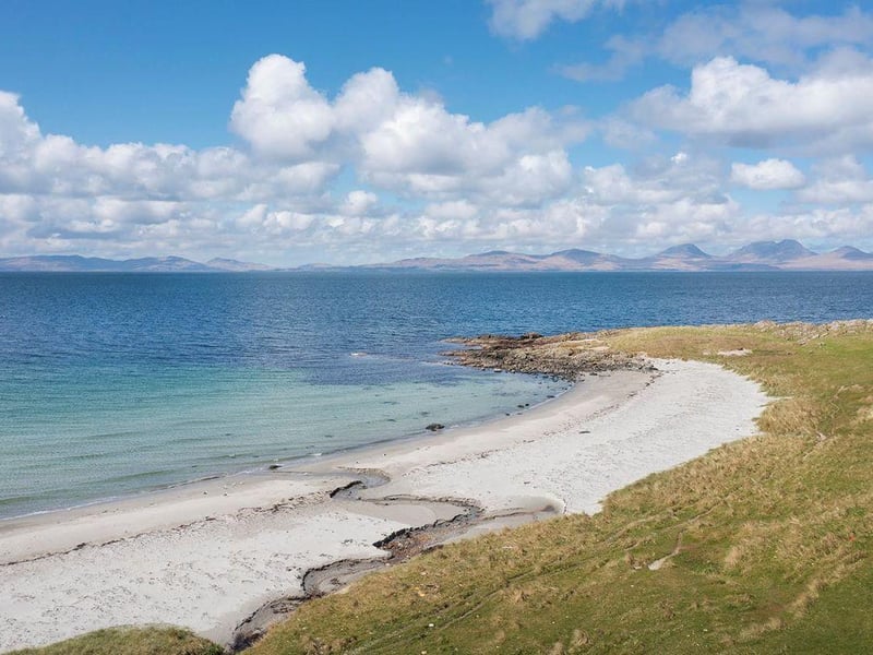Sandy beach only minutes from the castle.