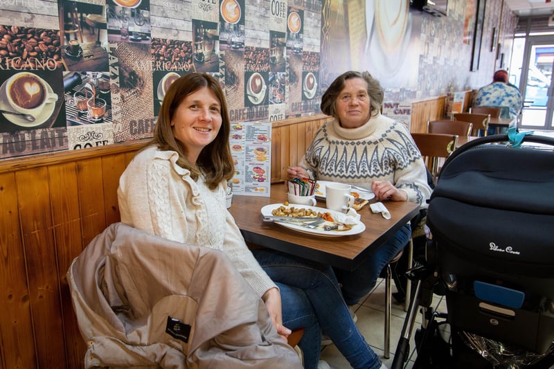 Janine Findlay with mum,  Wendy Findlay at Cafe Nut, North End, Portsmouth. Picture: Habibur Rahman