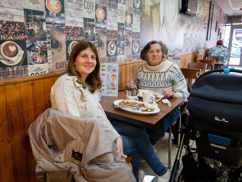 Janine Findlay with mum, Wendy Findlay at Cafe Nut, North End, Portsmouth. Picture: Habibur Rahman