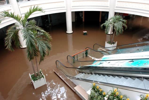 Meadowhall shopping centre was badly hit by the floods of 2007 - and had problems again last year when people got trapped in the centre overnight