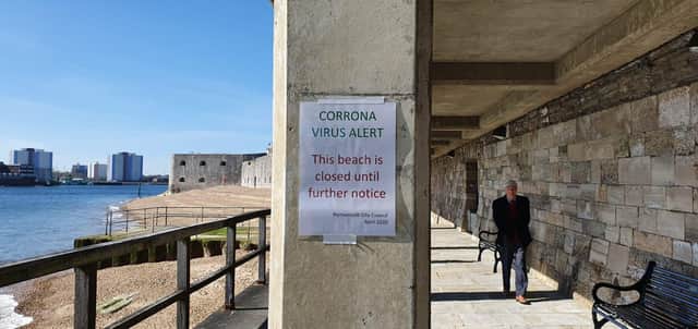 The Hotwalls in Old Portsmouth have been closed in the coronavirus lockdown